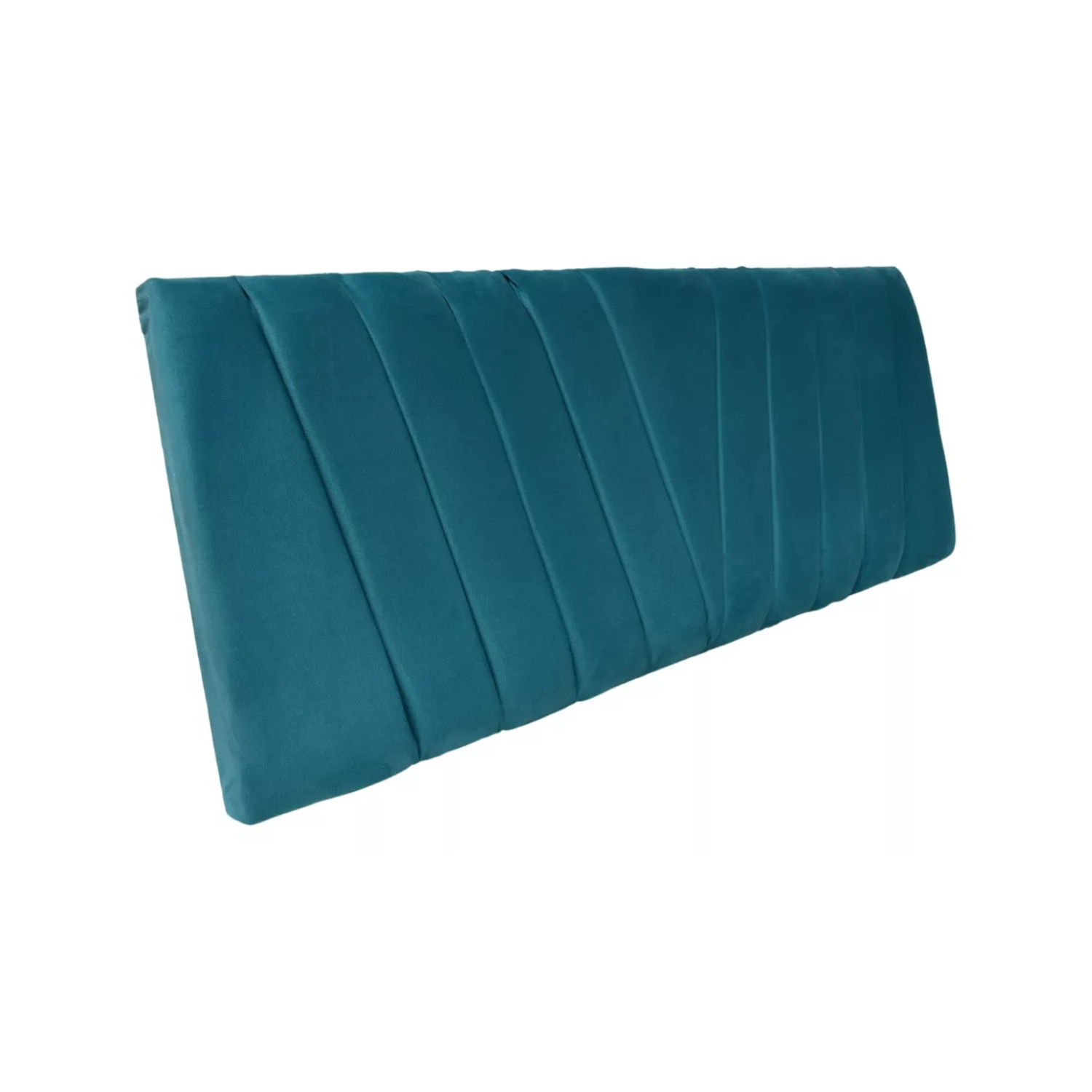 RESPALDO IMPORTCLICK ELEGANTE CAPITONÉ EN V SÚPER KING FELPA TURQUESA 200 X 60 CM - 2