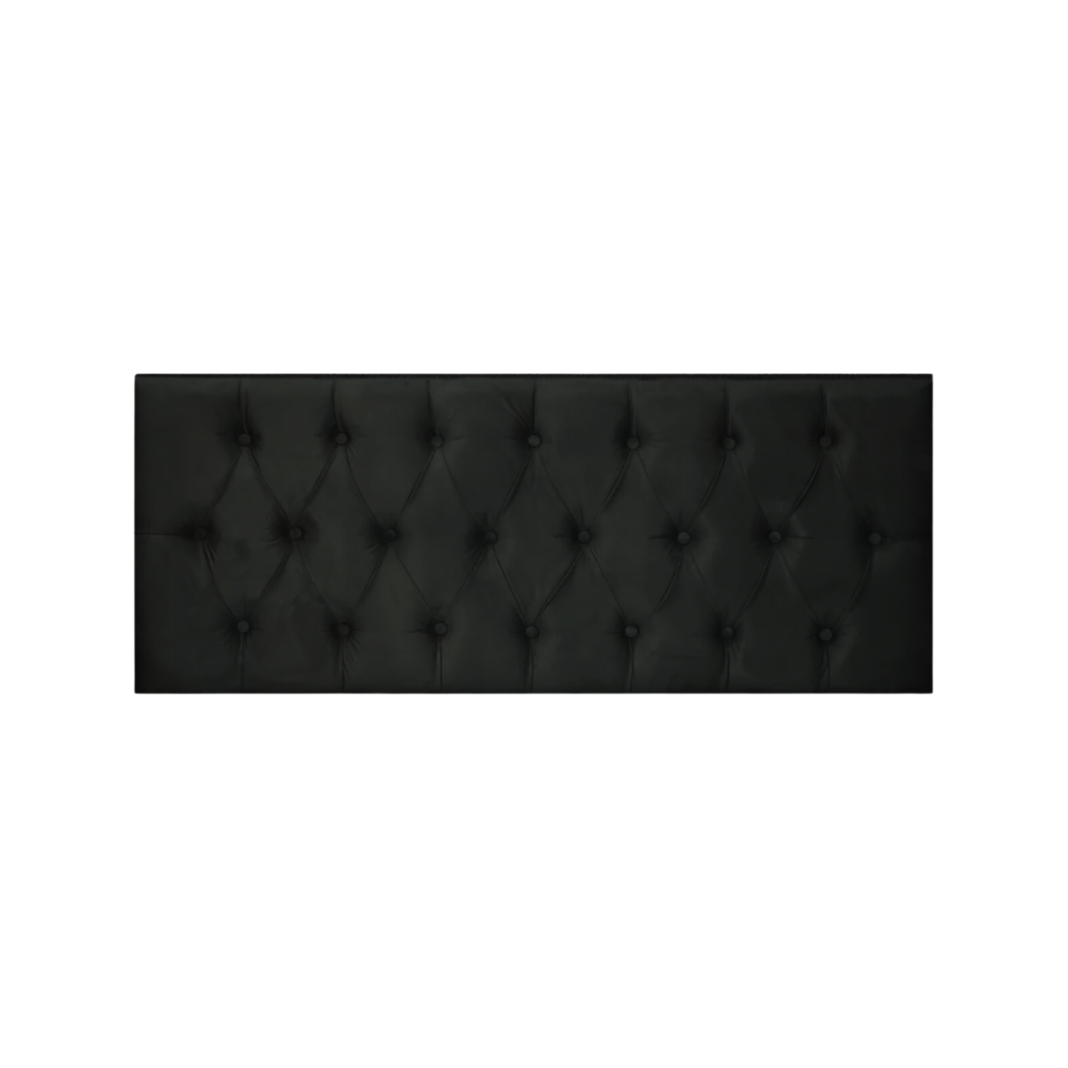 RESPALDO IMPORTCLICK ELEGANTE CAPITONÉ BOTONES 1 PLAZA FELPA GRIS 105 X 60 CM - 1