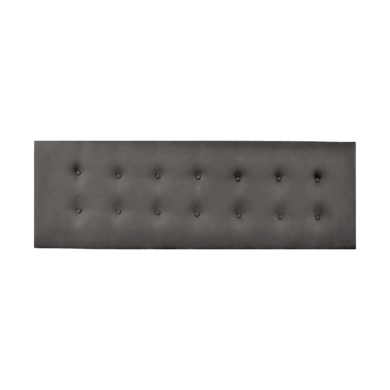 RESPALDO IMPORTCLICK ELEGANTE CAPITONÉ BOTONES 1 PLAZA LINO GRIS CLARO 105 X 60 CM - 1