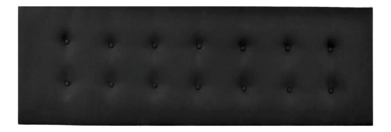 RESPALDO IMPORTCLICK ELEGANTE CAPITONÉ BOTONES 1 PLAZA FELPA GRIS OSCURO 105 X 60 CM - 1