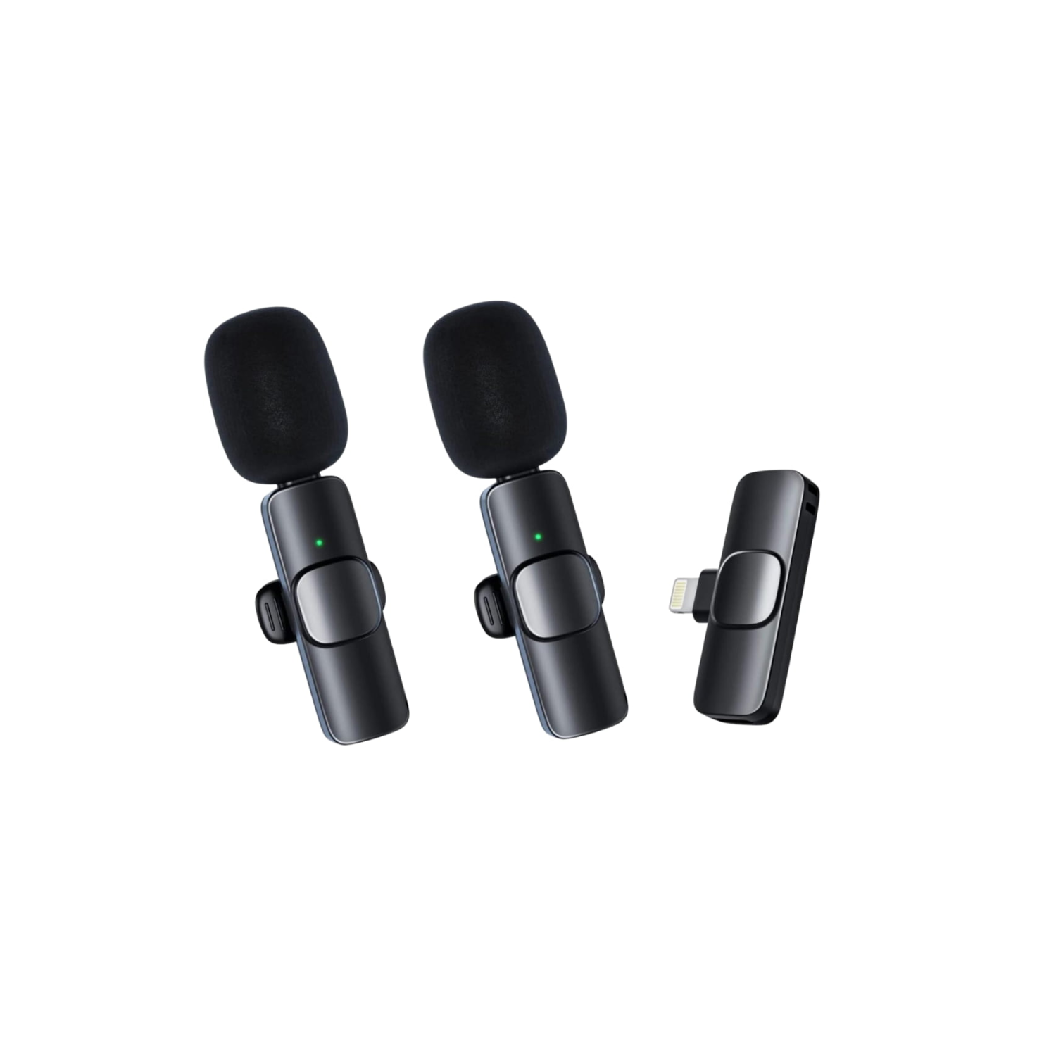 PACK 2 MICRÓFONOS IMPORTCLICK INALAMBRICOS SOLAPA LAVALIER ANDROID TIPO C - 2