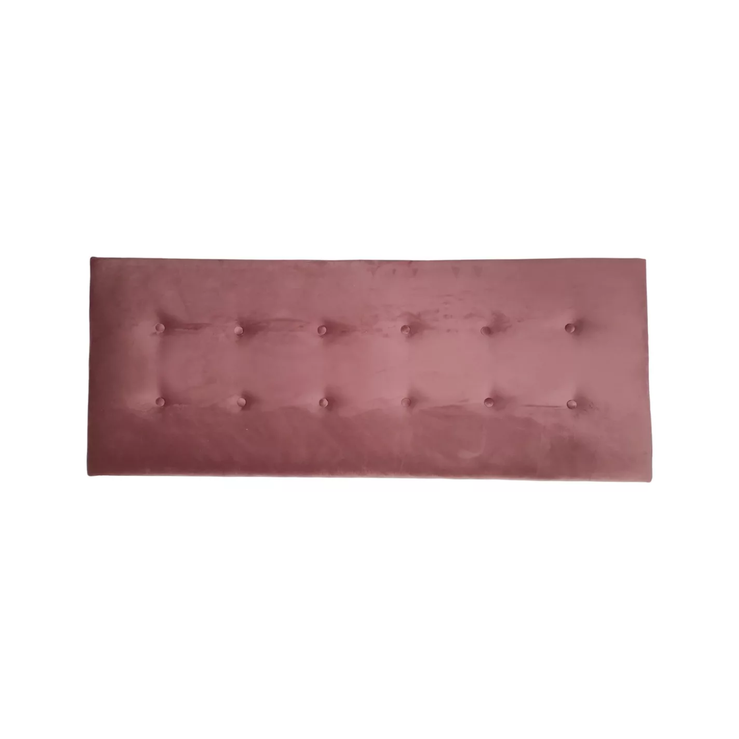 RESPALDO IMPORTCLICK ELEGANTE CAPITONÉ BOTONES 1 PLAZA FELPA PALO ROSA 105 X 60 CM - 1