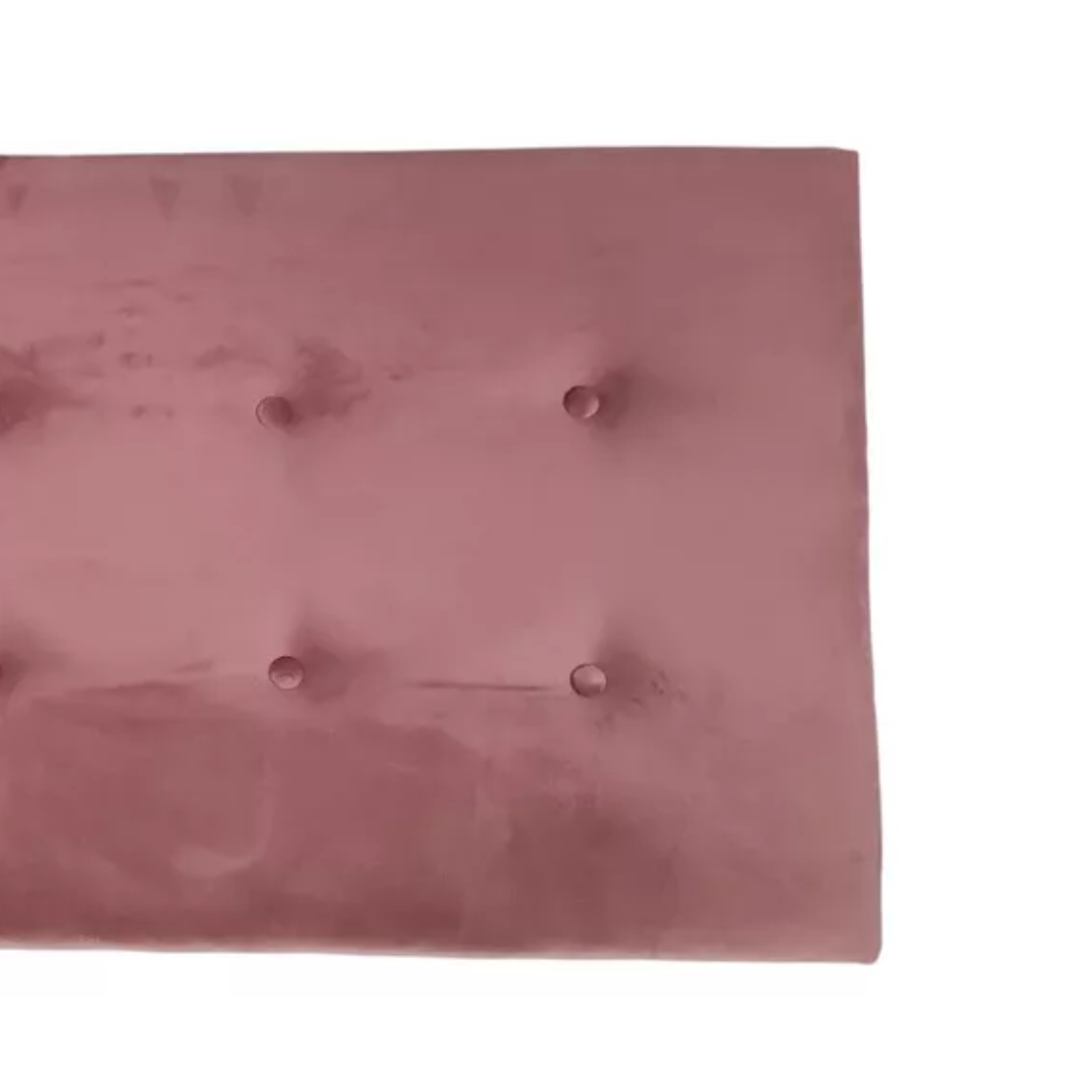 RESPALDO IMPORTCLICK ELEGANTE CAPITONÉ BOTONES 1 PLAZA FELPA PALO ROSA 105 X 60 CM - 3