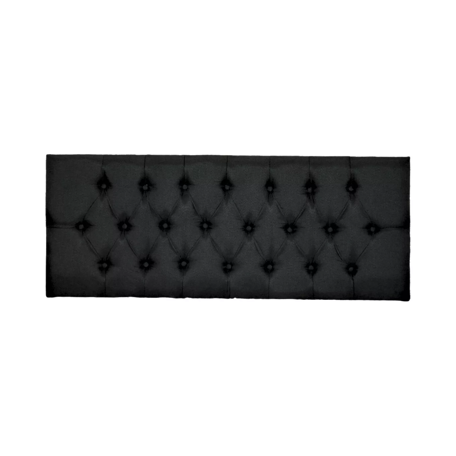 RESPALDO IMPORTCLICK ELEGANTE CAPITONÉ 1 PLAZA LINO NEGRO 105 X 60 CM - 1