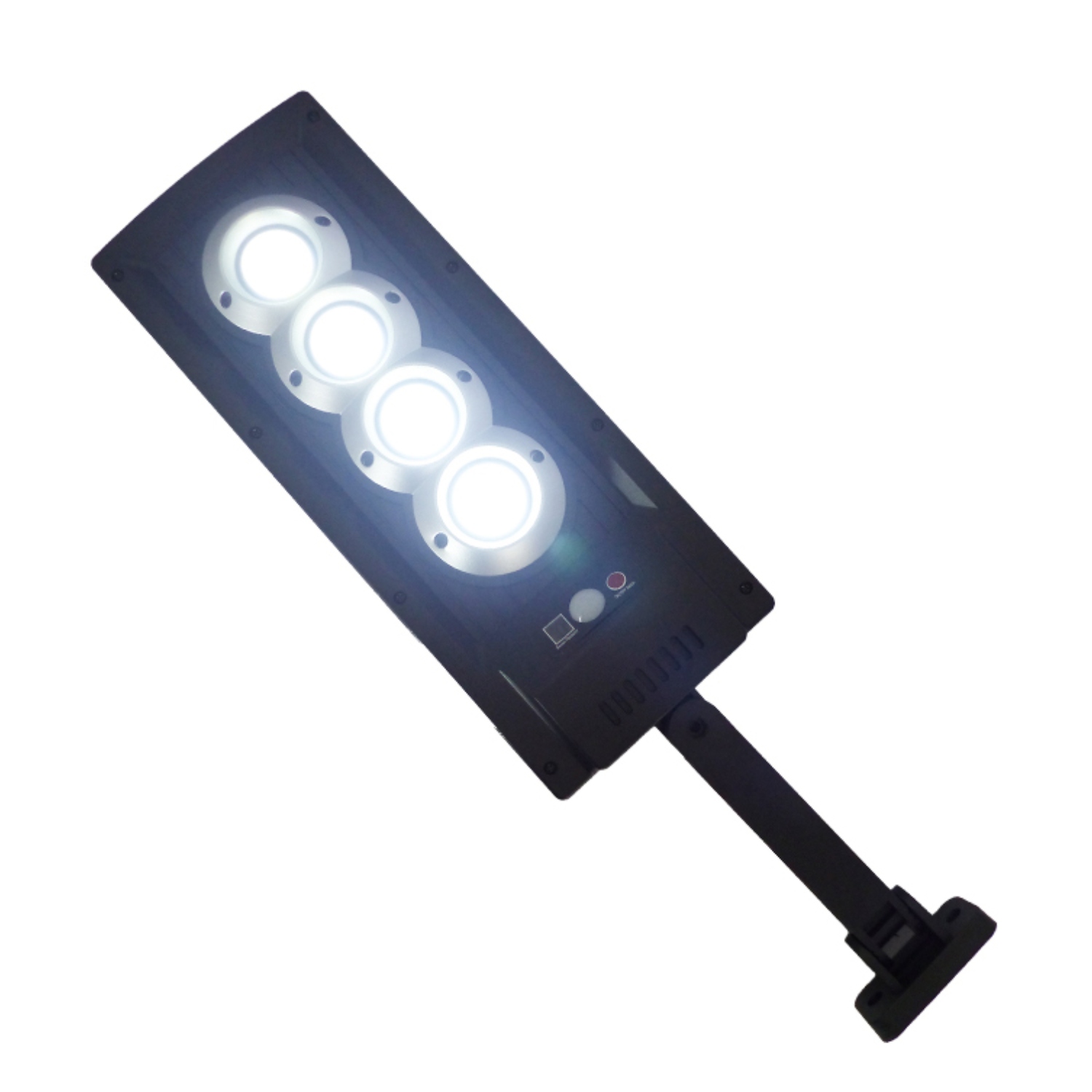 FOCO MINI SOLAR PARED 4 PLACAS LED COB BRAZO - 3