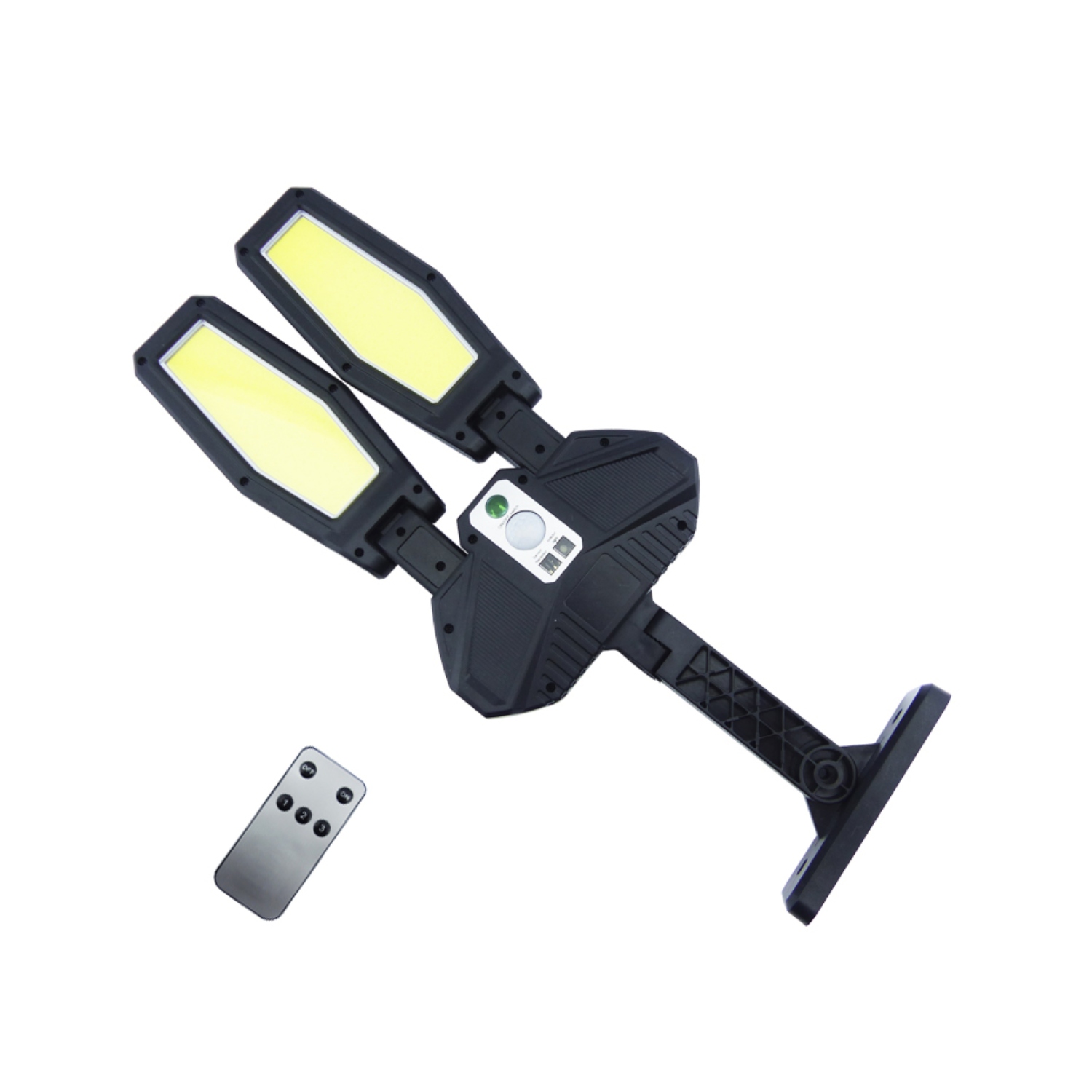 FOCO SOLAR BRAZO DOBLE 202 LED COB CONTROL - 1
