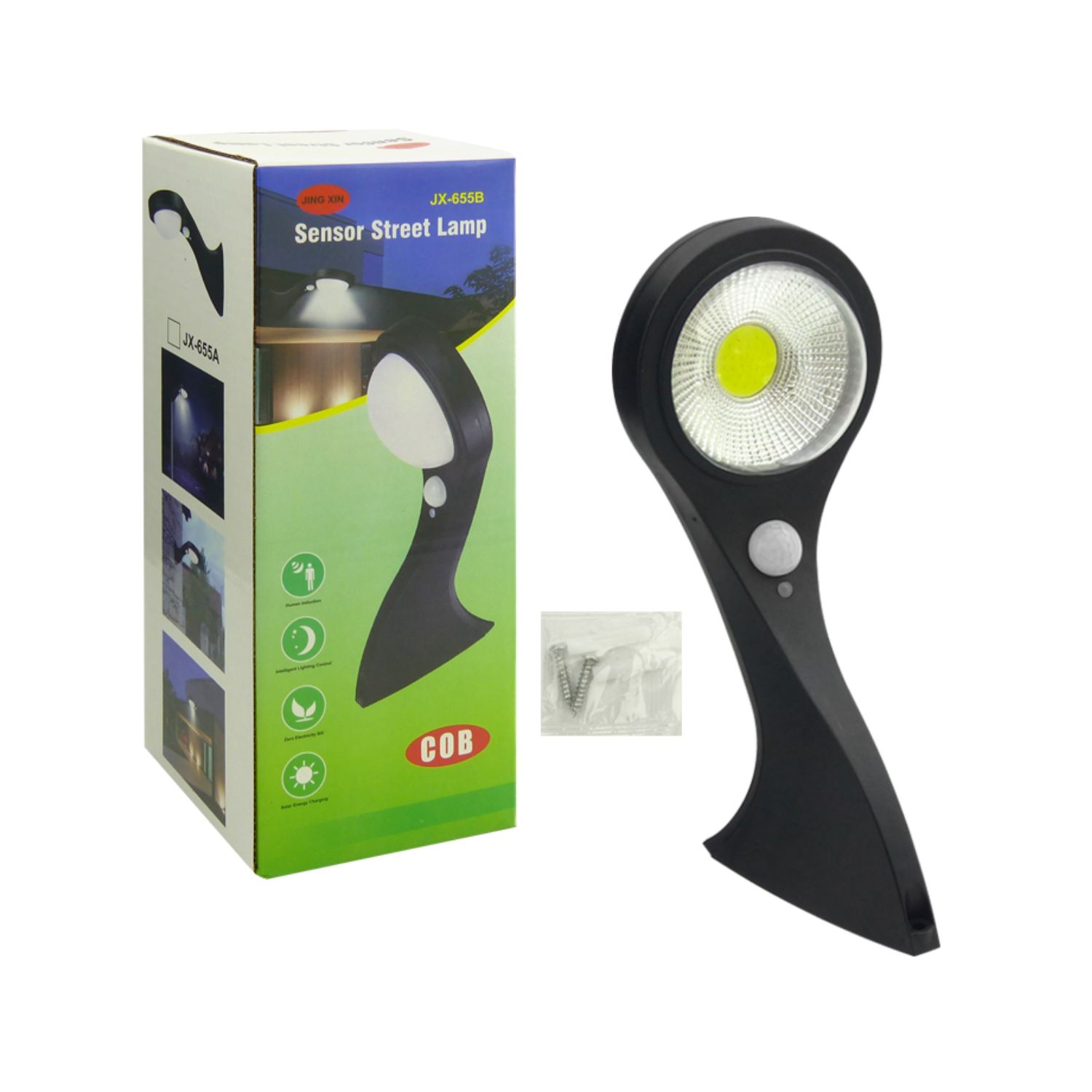 FOCO SOLAR PARED LED COB SENSOR MOVIMIENTO - 3
