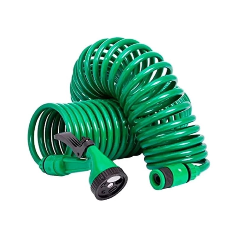 MANGUERA IMPORTCLICK AIR.70 ESPIRAL EXPANDIBLE HOGAR JARDÍN 15 M VERDE - 1