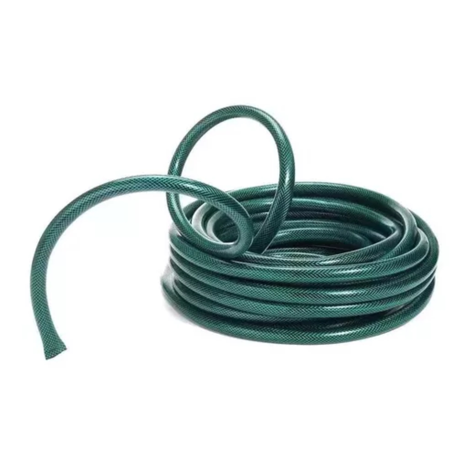 MANGUERA IMPORTCLICK REFORZADA 3/4 PULGADA MALLA ROLLO 15 M 2 MM ESPESOR VERDE - 1
