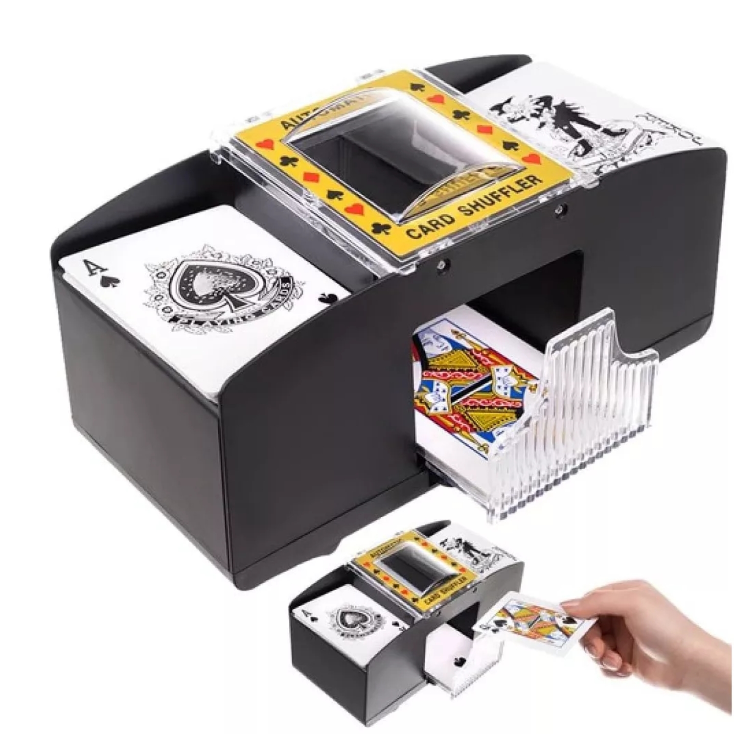 MEZCLADOR IMPORTCLICK BARAJADOR CARTAS NAIPE POKER A PILAS REPARTIDOR - 5