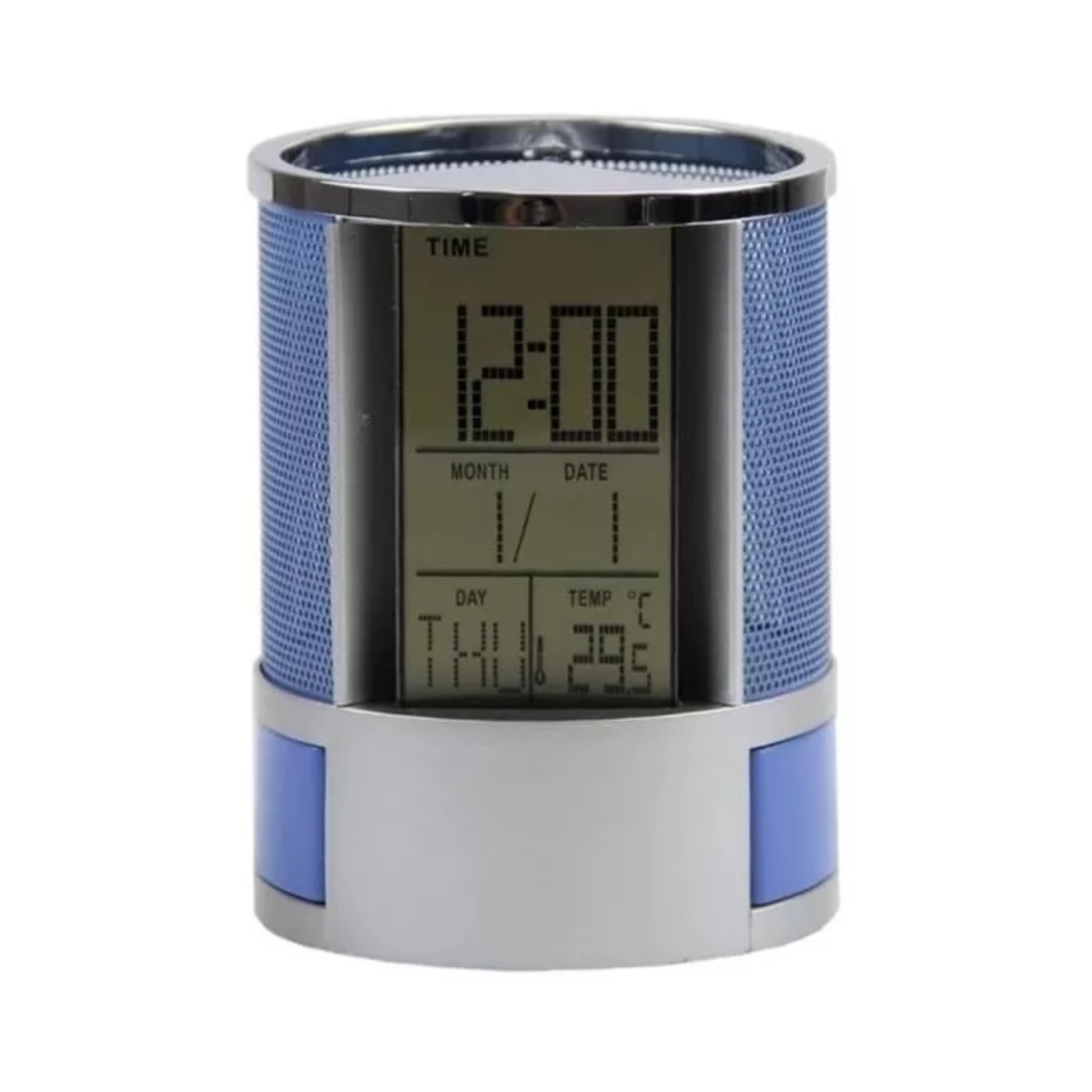 ORGANIZADOR IMPORTCLICK BOLÍGRAFO PORTALÁPICES RELOJ ALARMA PANTALLA LCD - 2