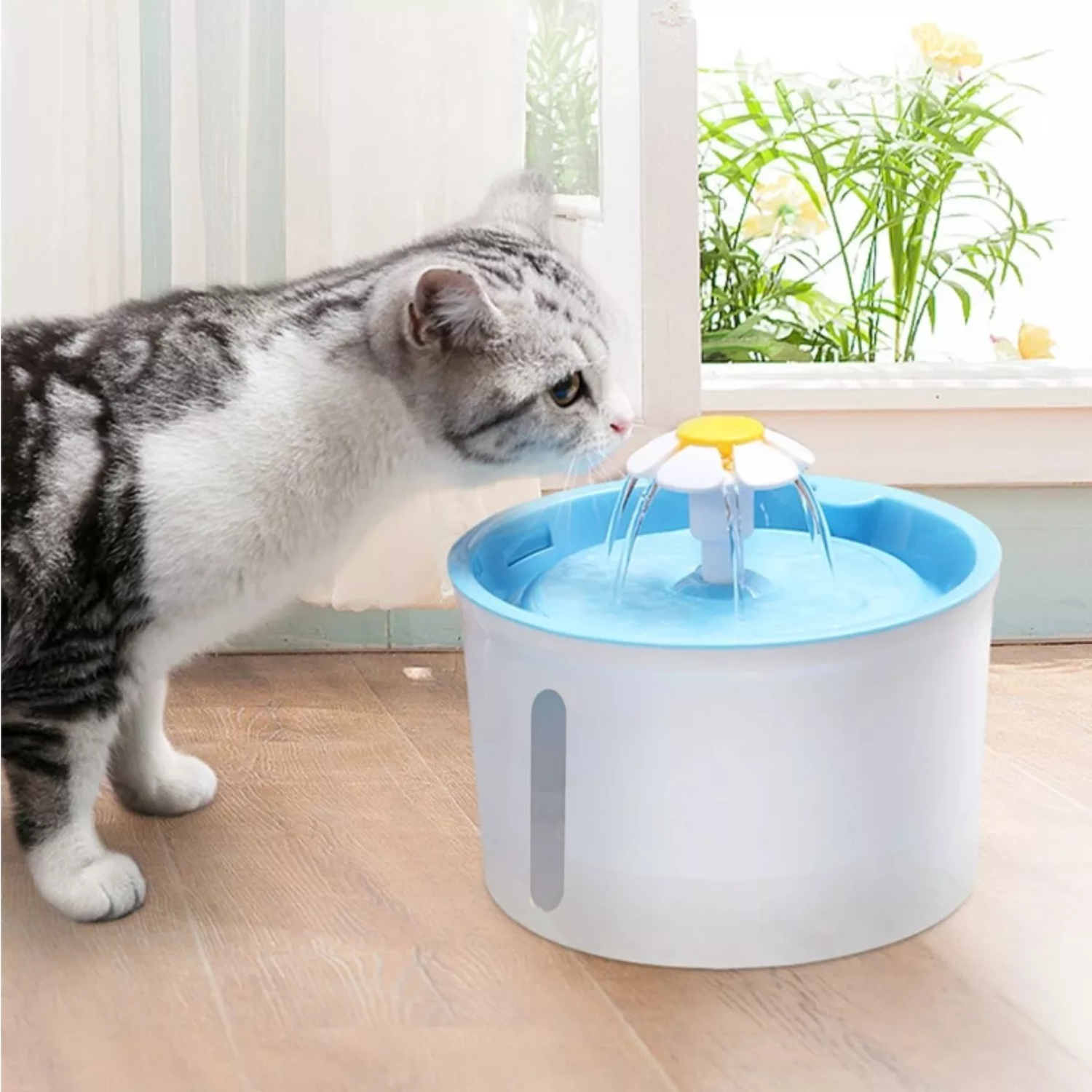BEBEDERO GATOS ELÉCTRICO IMPORTCLICK FUENTE AGUA 2 L AZUL - 4