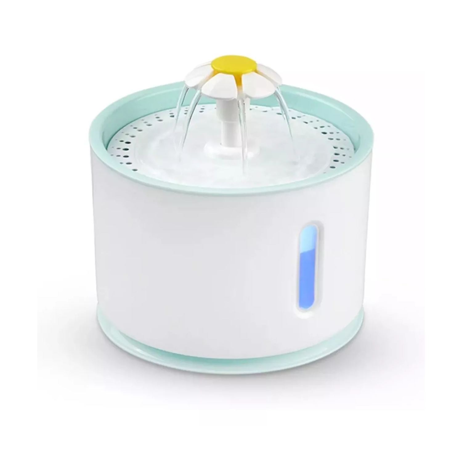 BEBEDERO GATOS ELÉCTRICO IMPORTCLICK FUENTE AGUA 2.4 L BLANCO CELESTE - 1
