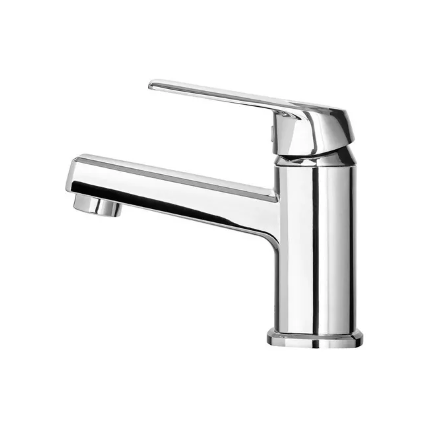 LLAVE MONOMANDO LAVATORIO ACABADO CROMADO MÓDENA PLATEADO - 1