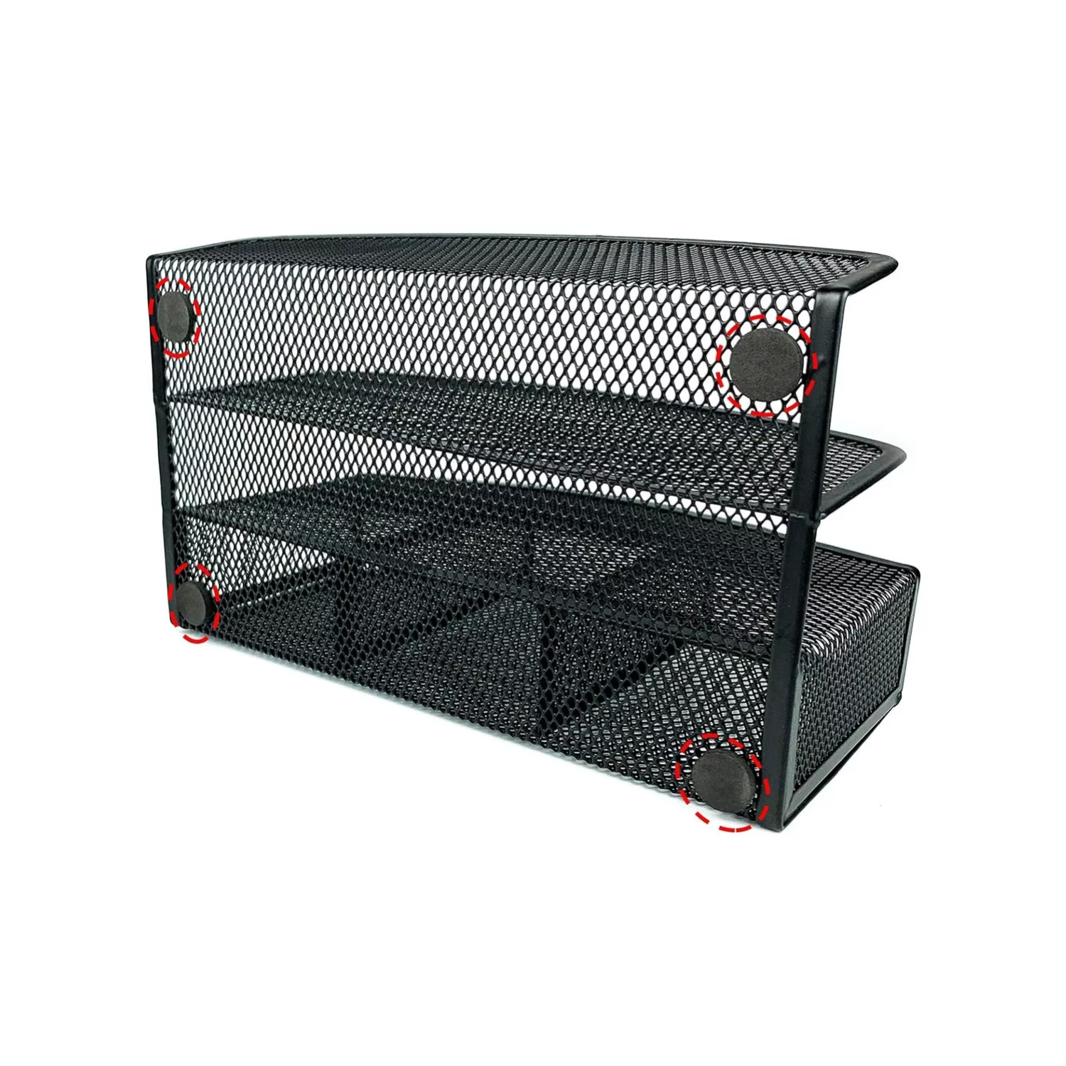 ORGANIZADOR PORTALÁPICES IMPORTCLICK METAL ESCRITORIO MULTIFUNCIONAL 14X22X12.5 CM - 4