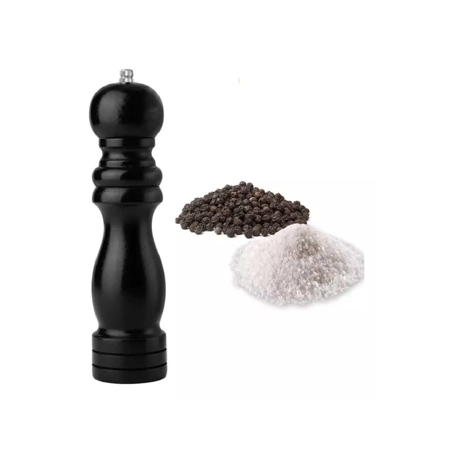 MOLINO DE GRANO IMPORTCLICK MOLINILLO 20 CM SAL PIMIENTA MADERA - 2