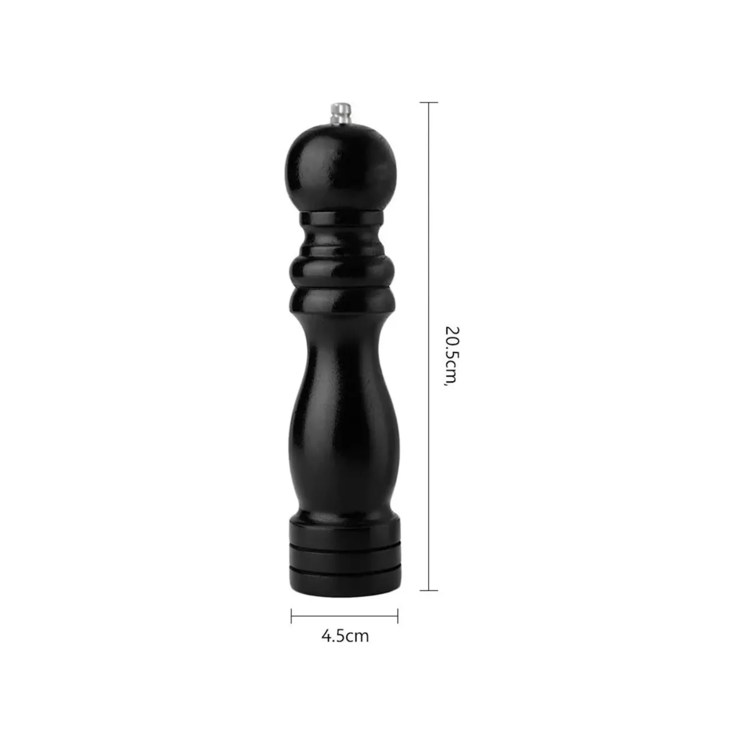 MOLINO DE GRANO IMPORTCLICK MOLINILLO 20 CM SAL PIMIENTA MADERA - 3