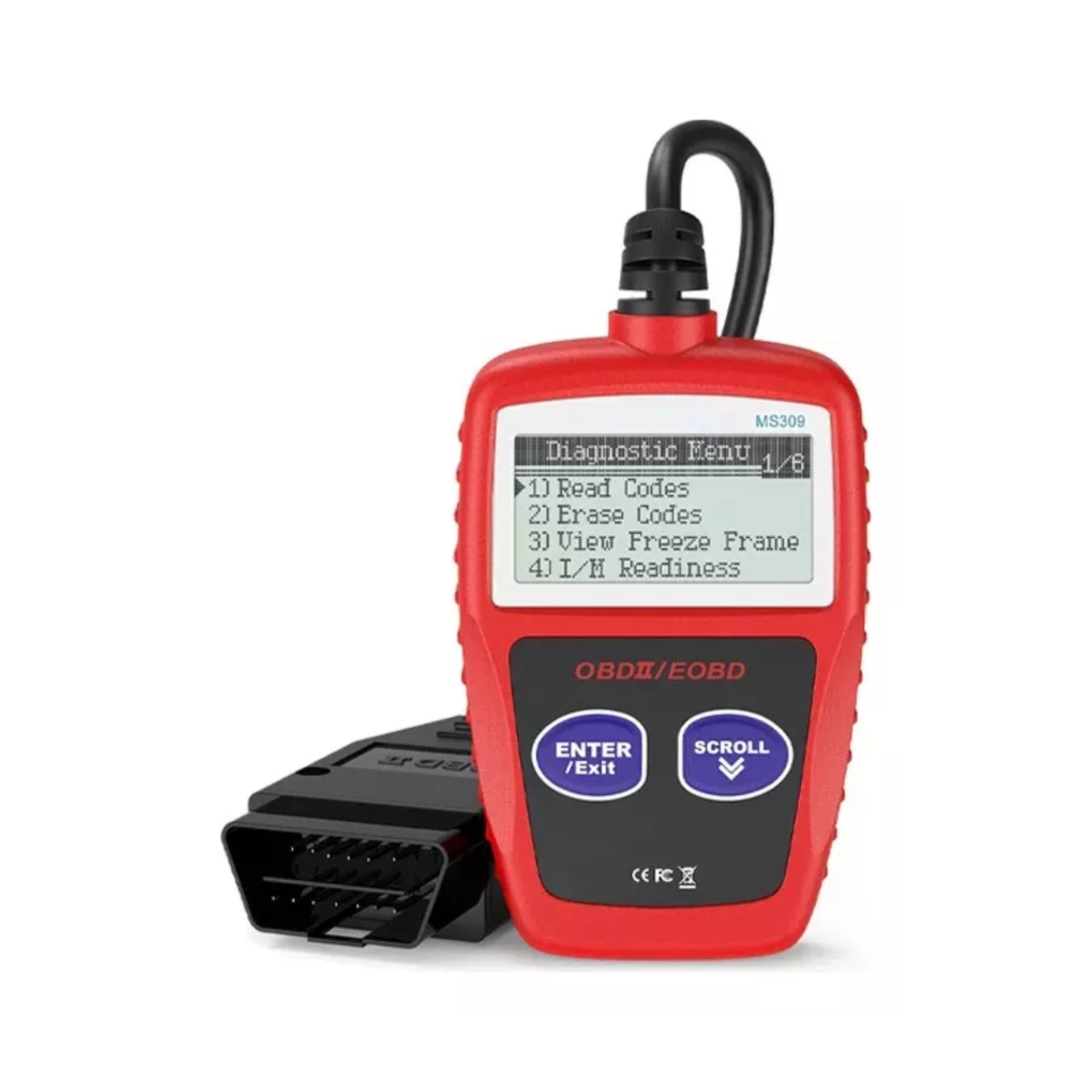 ESCANER AUTOMOTRIZ AUTOMÓVIL MS309 OBD2 EOBD - 1
