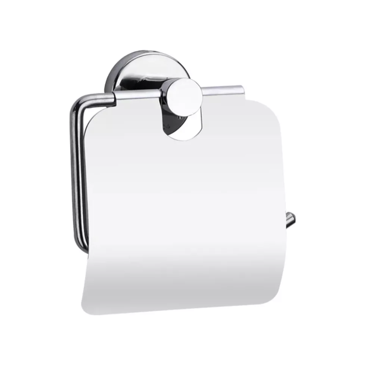SOPORTE IMPORTCLICK SOPORTE PAPEL HIGIÉNICO BAÑO ACERO INOXIDABLE 12X14X7 CM PLATEADO - 1