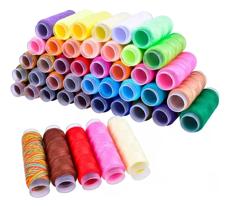 SET ESTUCHE COSTURERO HILOS COLORES BORDADO 206 PIEZAS - 4