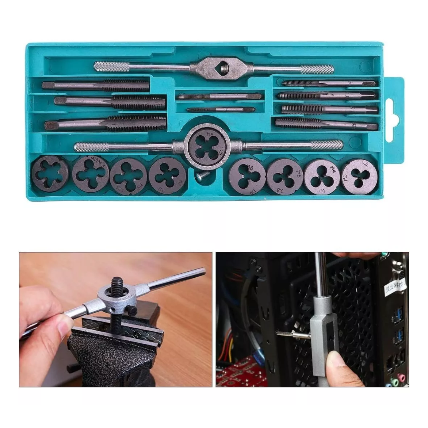 SET 20 PIEZAS LLAVES IMPORTCLICK TROQUELES MILIMÉTRICAS MULTIUSO 10.4 X 2.1 CM - 5