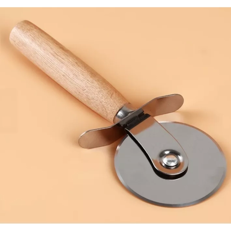CORTADOR RUEDA MASAS PIZZAS ACERO 20 CM - 4