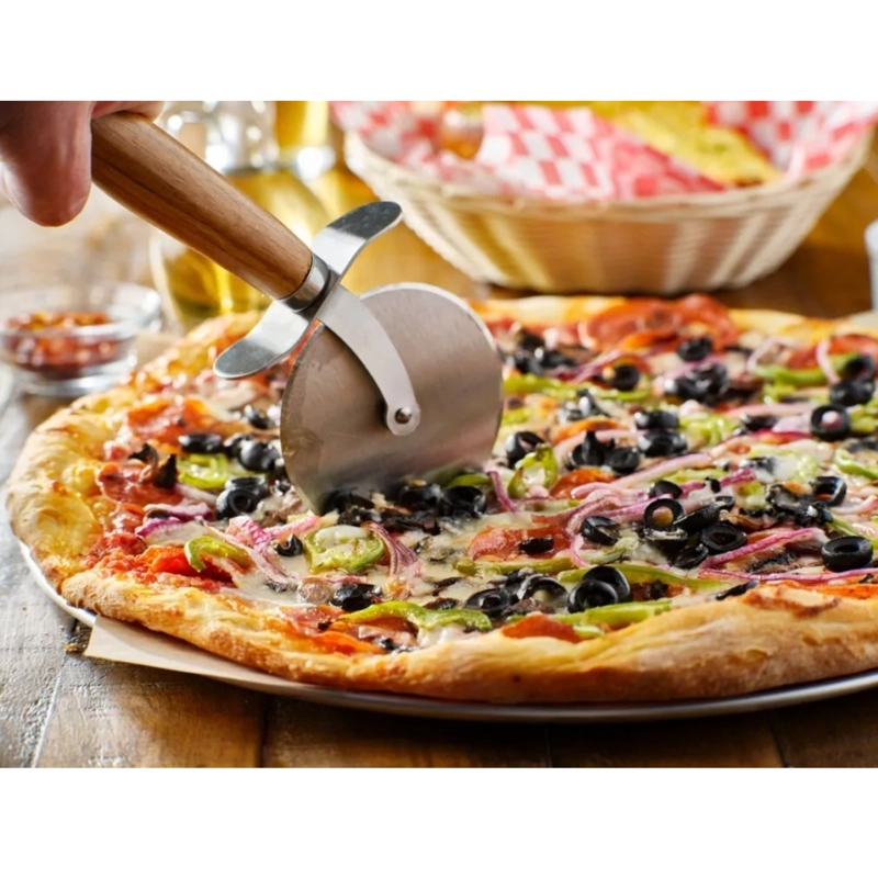 CORTADOR RUEDA MASAS PIZZAS ACERO 20 CM - 5