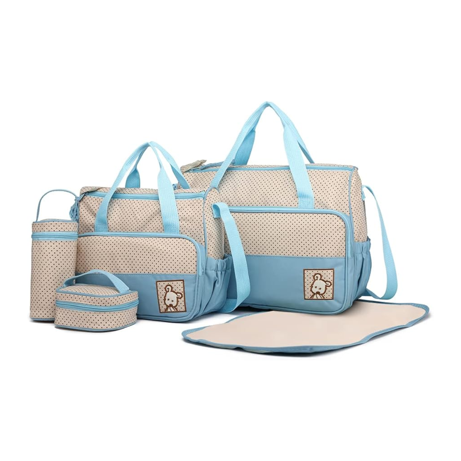 BOLSO MATERNAL CUIDADO INFANTIL BEBÉS PPM AZUL - 1