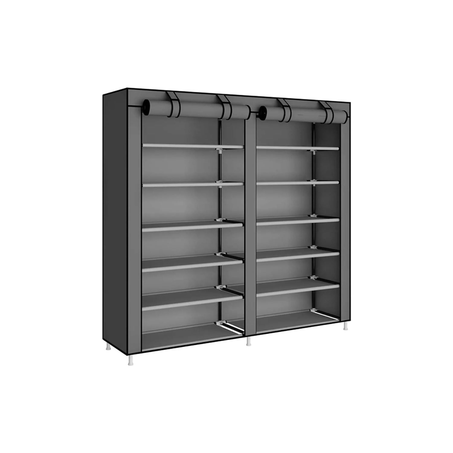 ZAPATERO IMPORTCLICK ORGANIZADOR HOGAR TELA 6 NIVELES GRIS - 2