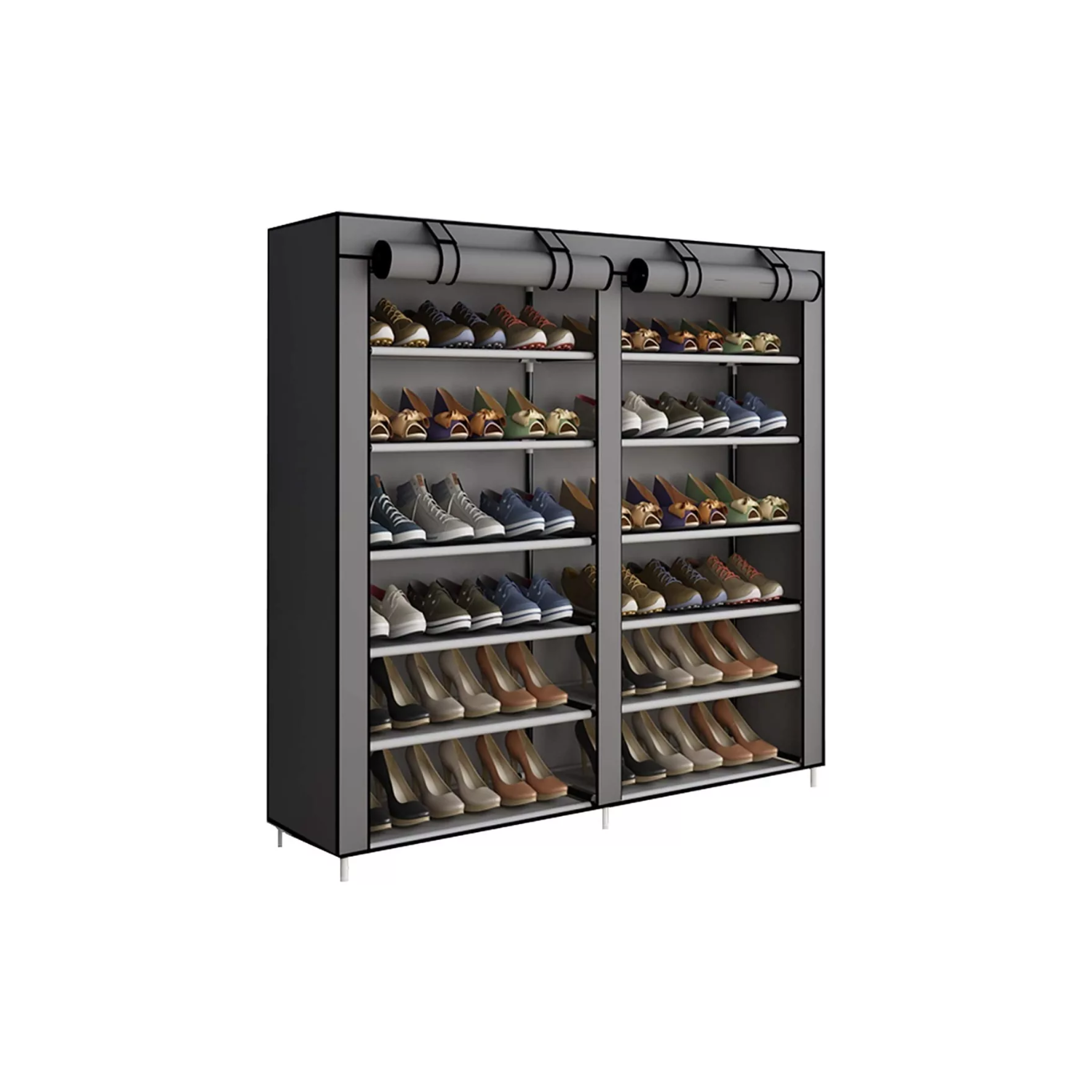 ZAPATERO IMPORTCLICK ORGANIZADOR HOGAR TELA 6 NIVELES GRIS - 3