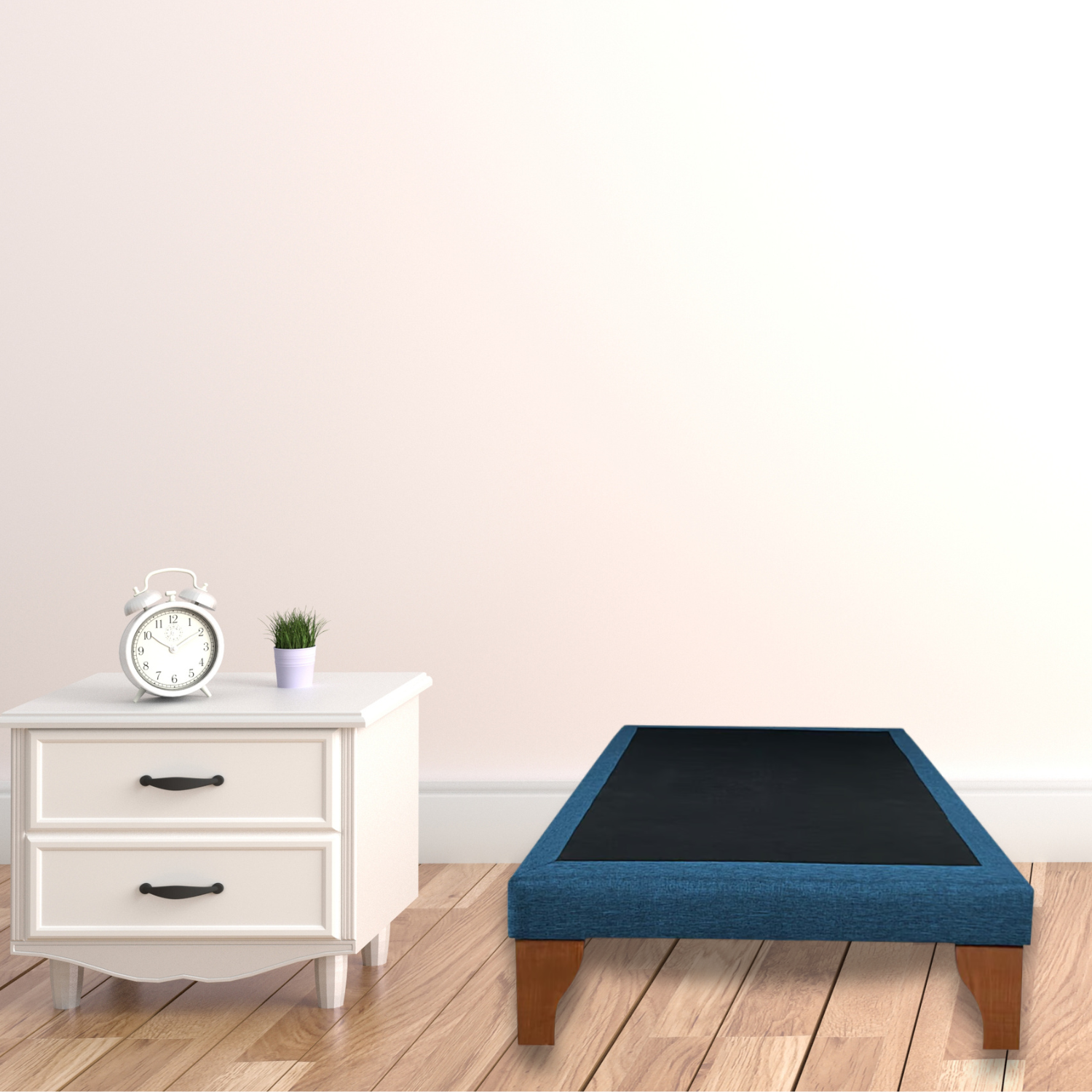 BASE CAMA EUROPEA 1 PLAZA 90X190 CM AZUL REY - 5