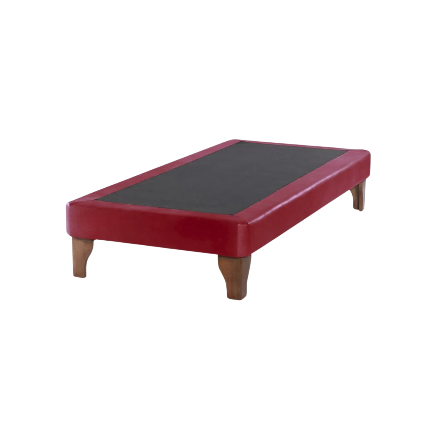 BASE CAMA EUROPEA 1 PLAZA 90X190 CM BURDEO FELPA - 1