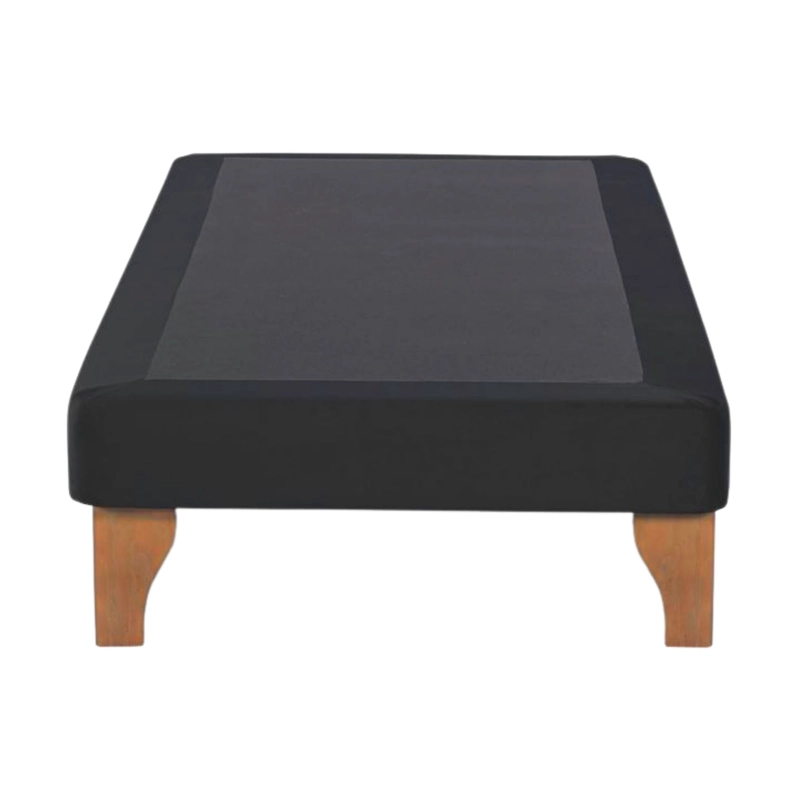 BASE CAMA EUROPEA IMPORTCLICK ELEGANTE 1.5 PLAZA 105X200 CM GRIS OSCURO FELPA - 3