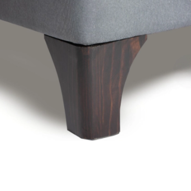 BASE CAMA EUROPEA IMPORTCLICK ELEGANTE 1.5 PLAZA 105X190 CM GRIS GRAFITO LINO - 4