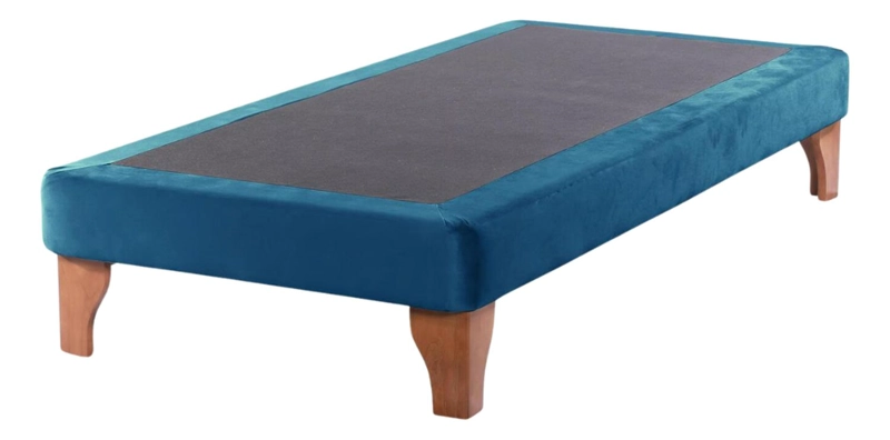 BASE CAMA EUROPEA IMPORTCLICK 1 PLAZA 90X200 CM AZUL REY - 1