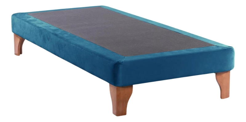 BASE CAMA EUROPEA IMPORTCLICK 1 PLAZA 90X200 CM AZUL REY - 2