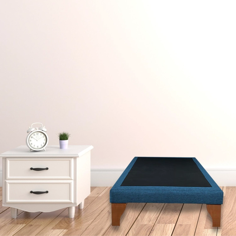 BASE CAMA EUROPEA IMPORTCLICK 1 PLAZA 90X200 CM AZUL REY - 5