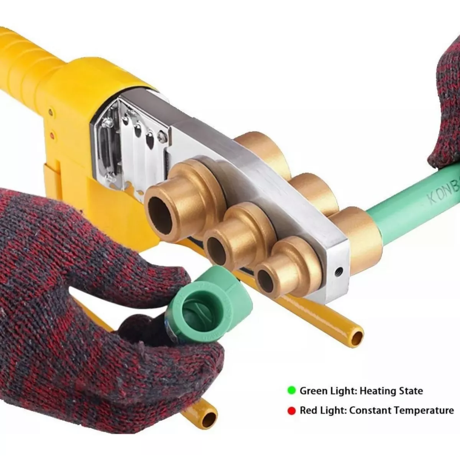 MÁQUINA SOLDADURA TUBOS TERMOFUSIÓN 1000W 220V PPR 20-63 M - 4
