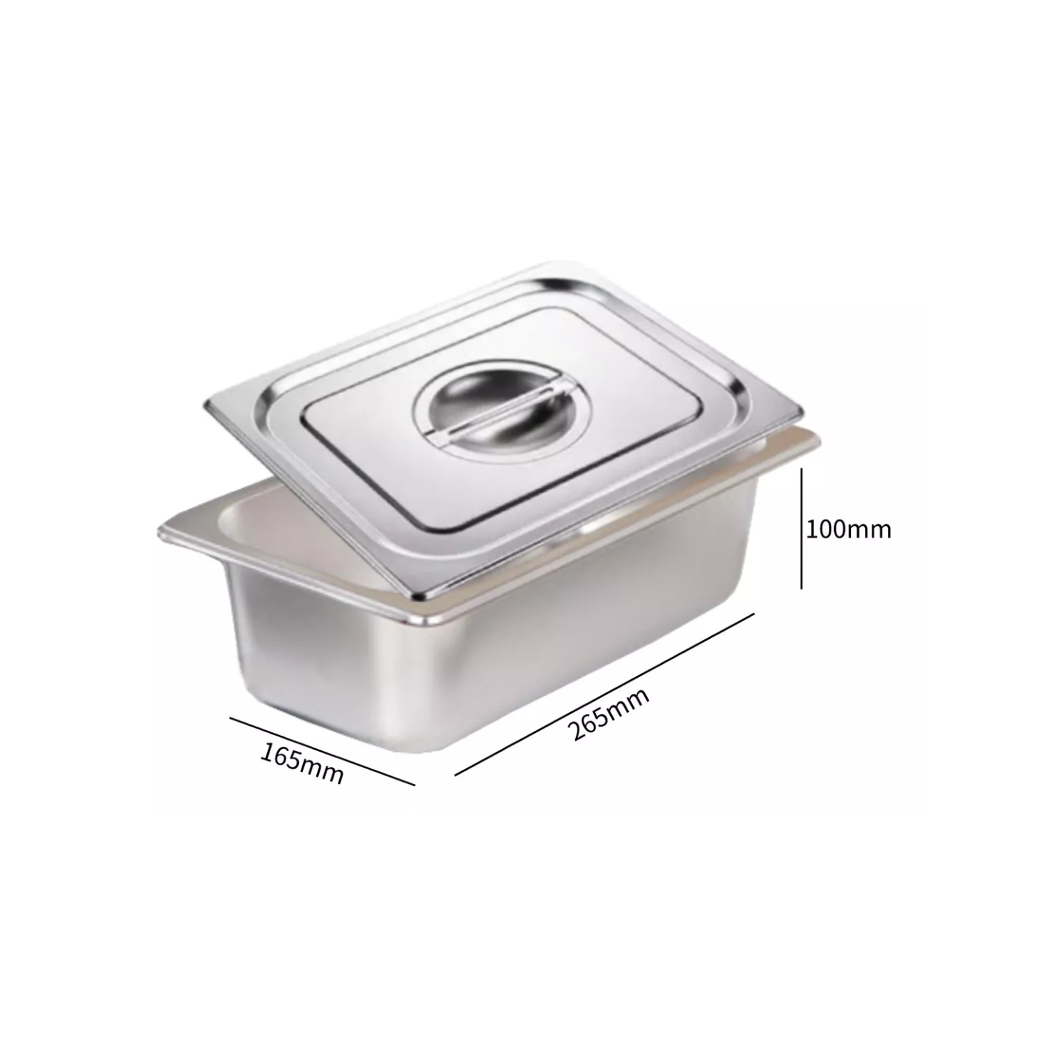 PACK IMPORTCLICK CAMA 6 DEPOSITOS GASTRONÓMICO TAPA 16 X 26 CM ACERO - 3