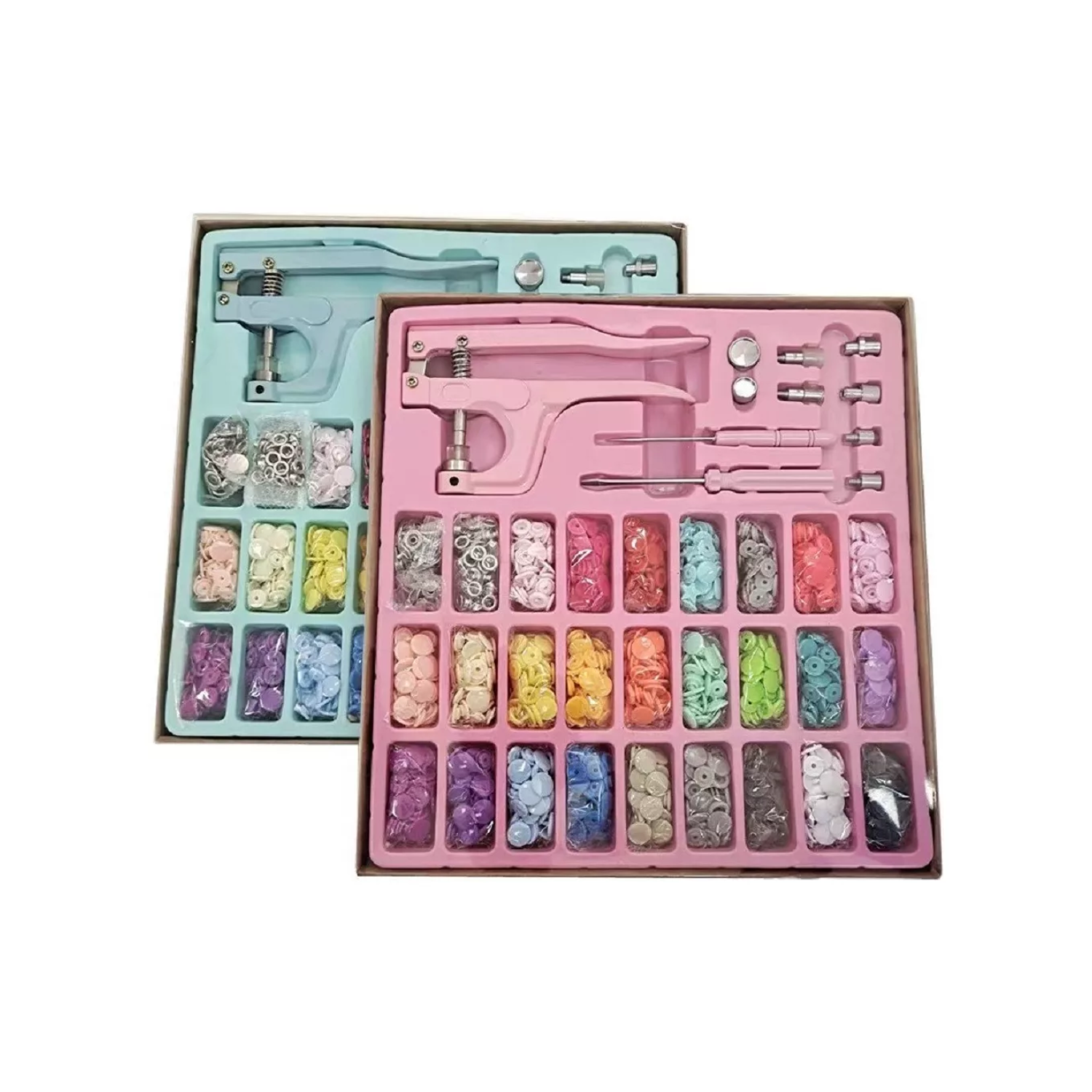 PINZA REMACHADORA BROCHES PLÁSTICOS SNAP + 270 BROCHES - 3