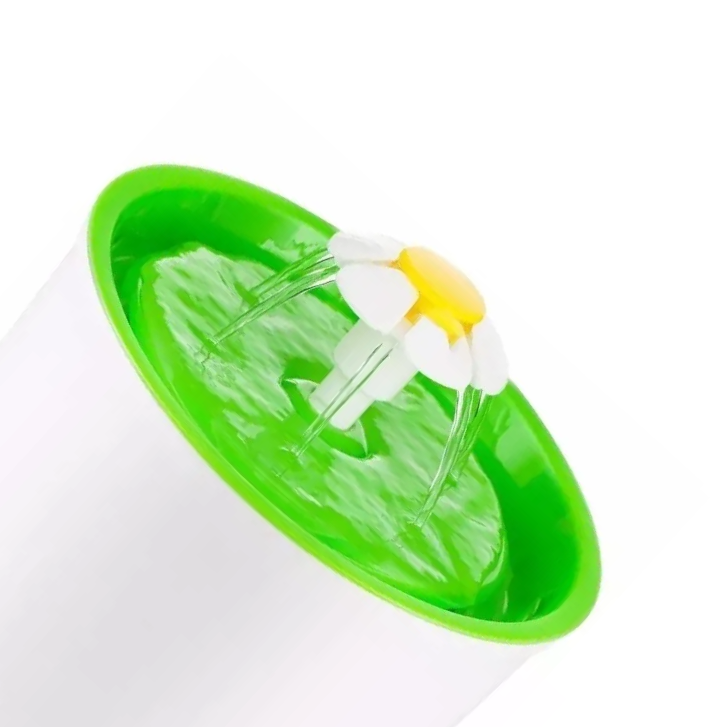 BEBEDERO FUENTE ELÉCTRICO AGUA MASCOTAS 2 L COLOR BLANCO VERDE - 3