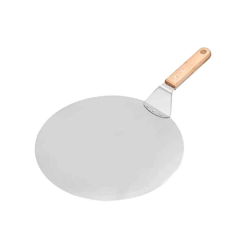 PALA PIZZA ACERO INOXIDABLE 30 CM MANGO MADERA - 1