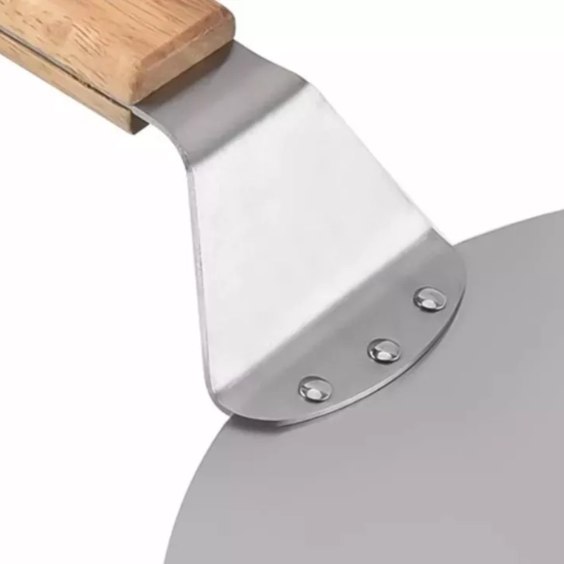 PALA PIZZA ACERO INOXIDABLE 30 CM MANGO MADERA - 2