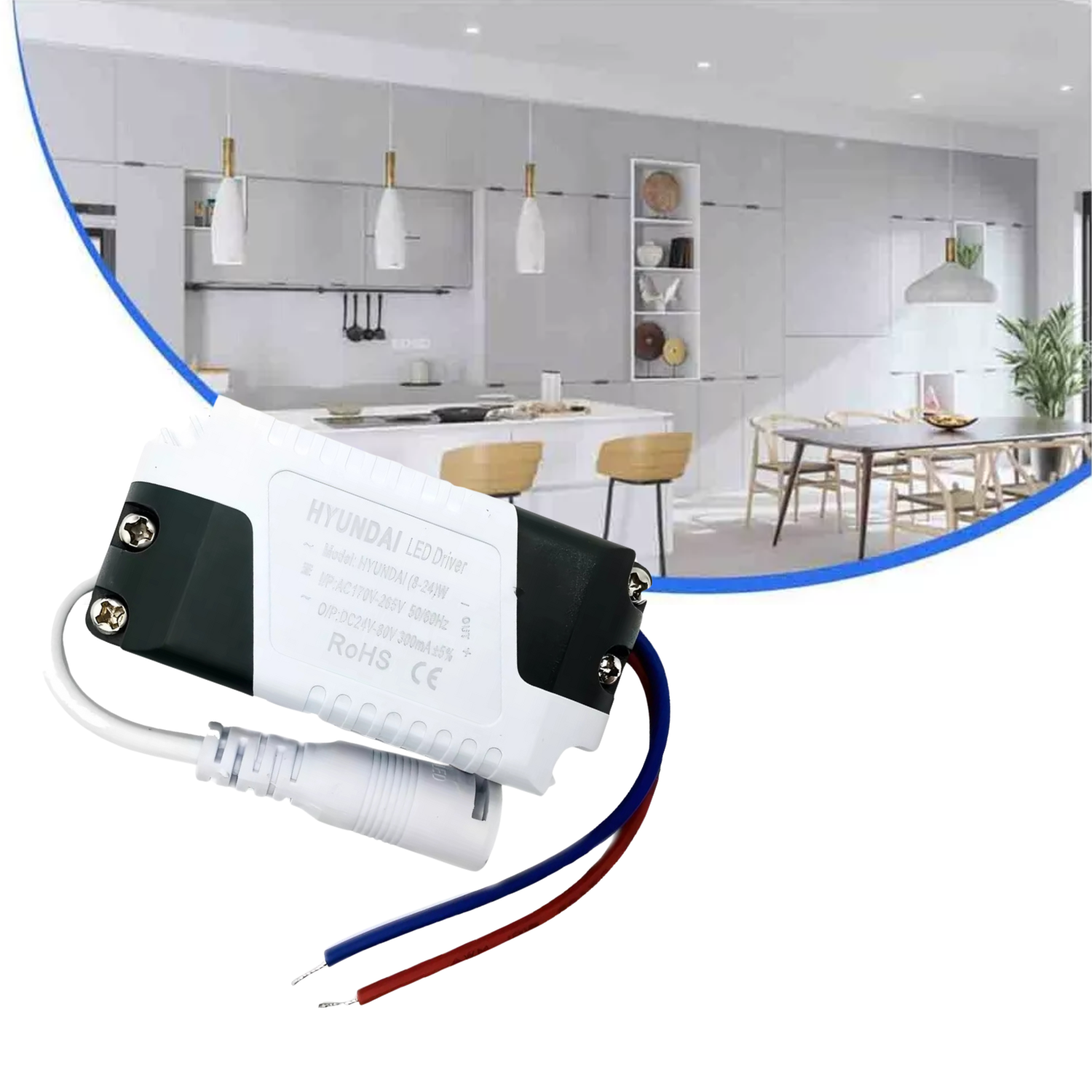 DRIVER LED TRANSFORMADOR FOCO PANEL 8W - 24W - 4