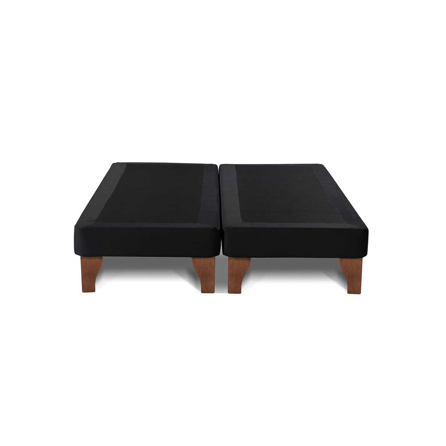 BASE DIVIDIDA CAMA EUROPEA SUPER KING 200X200 CM NEGRO FELPA - 2