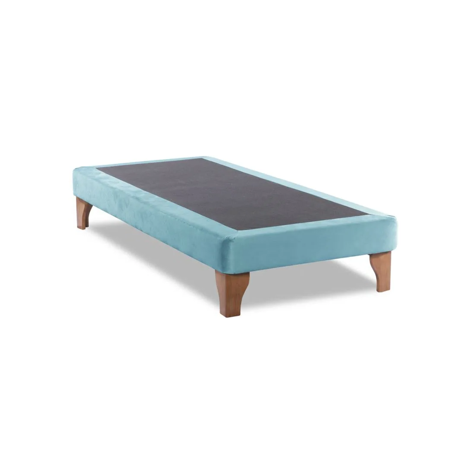 BASE ELEGANTE CAMA EUROPEA 1.5 PLAZA 105X200 CM TURQUESA FELPA - 3