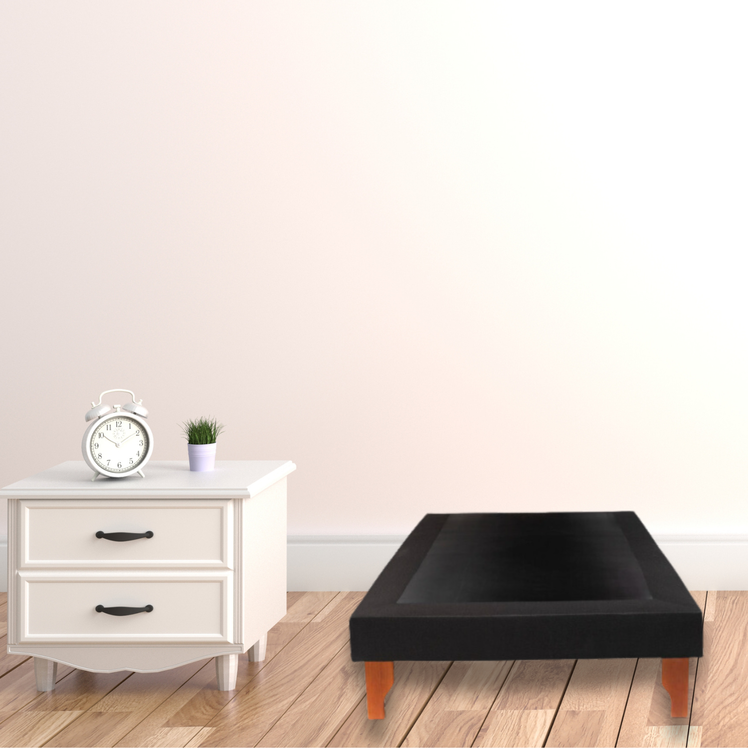 BASE ELEGANTE CAMA EUROPEA 1.5 PLAZA 105X200 CM NEGRO - 5