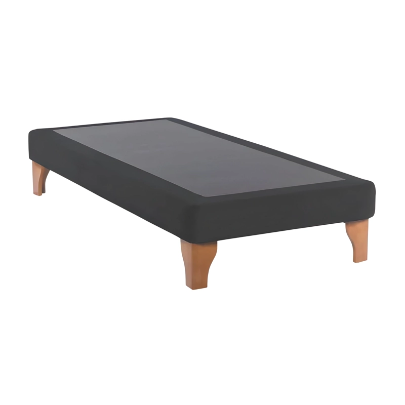 BASE CAMA EUROPEA IMPORTCLICK 1 PLAZA 90X190 CM NEGRO LINO - 2
