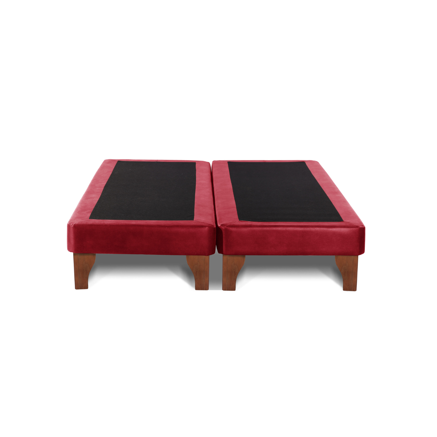 BASE DIVIDIDA CAMA EUROPEA 2 PLAZAS 150X200 CM BURDEO FELPA - 2