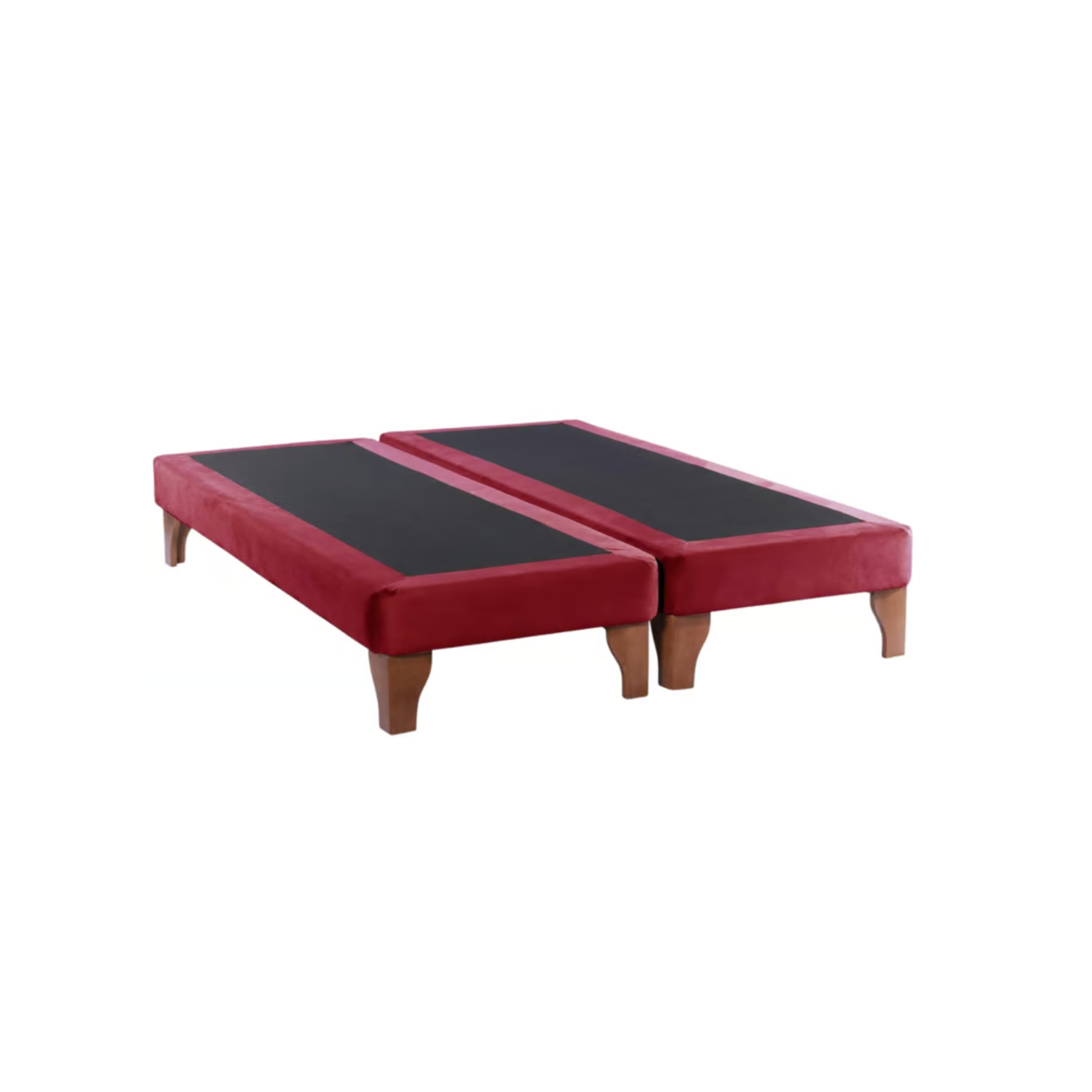 BASE DIVIDIDA CAMA EUROPEA 2 PLAZAS 150X200 CM BURDEO FELPA - 3
